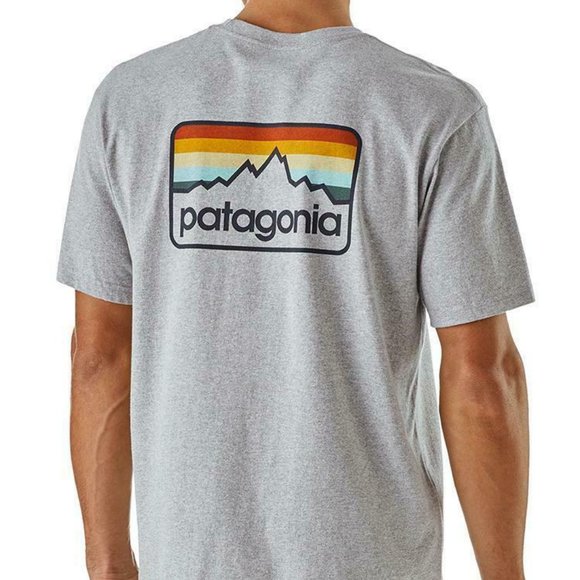 Patagonia Other - Patagonia Men's Line Logo Badge Responsibili-Tee Gray Shirt Men's Size XL H12117